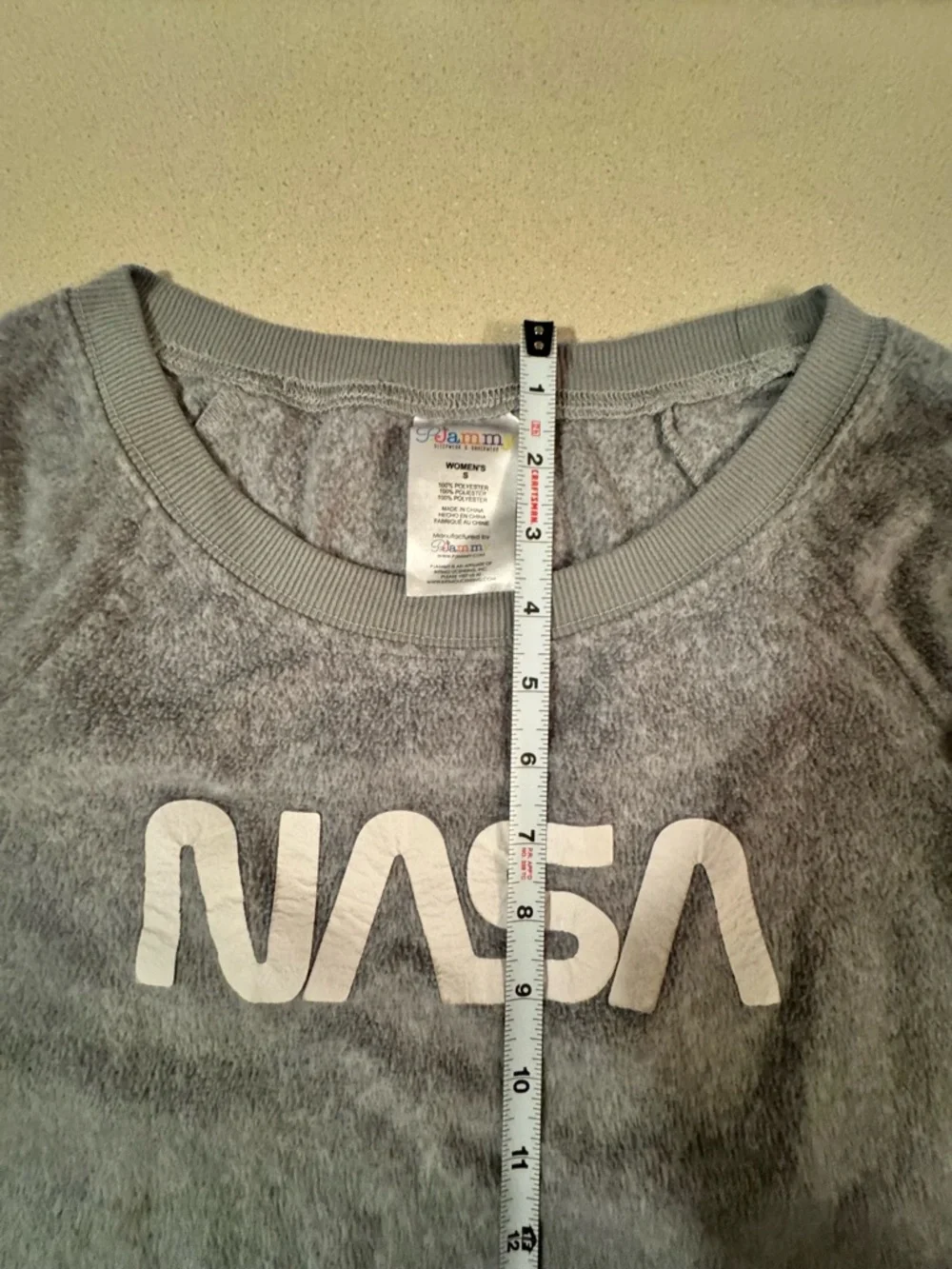 NASA P.Jammy Set Women’s Small Gray Lounge Sweatshirt & Joggers Space Graphic - Picture 9 of 17